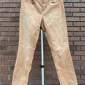 Pilcro and the Letterpress Anthropologie Script Corduroy Pants Jean Tan Size 30
